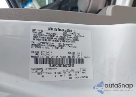 2008 Ford Focus S from USA, damaged, VIN 1FAHP34N58W226801